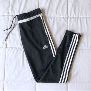Women’s Adidas Black and White Jogger Sweatpants
